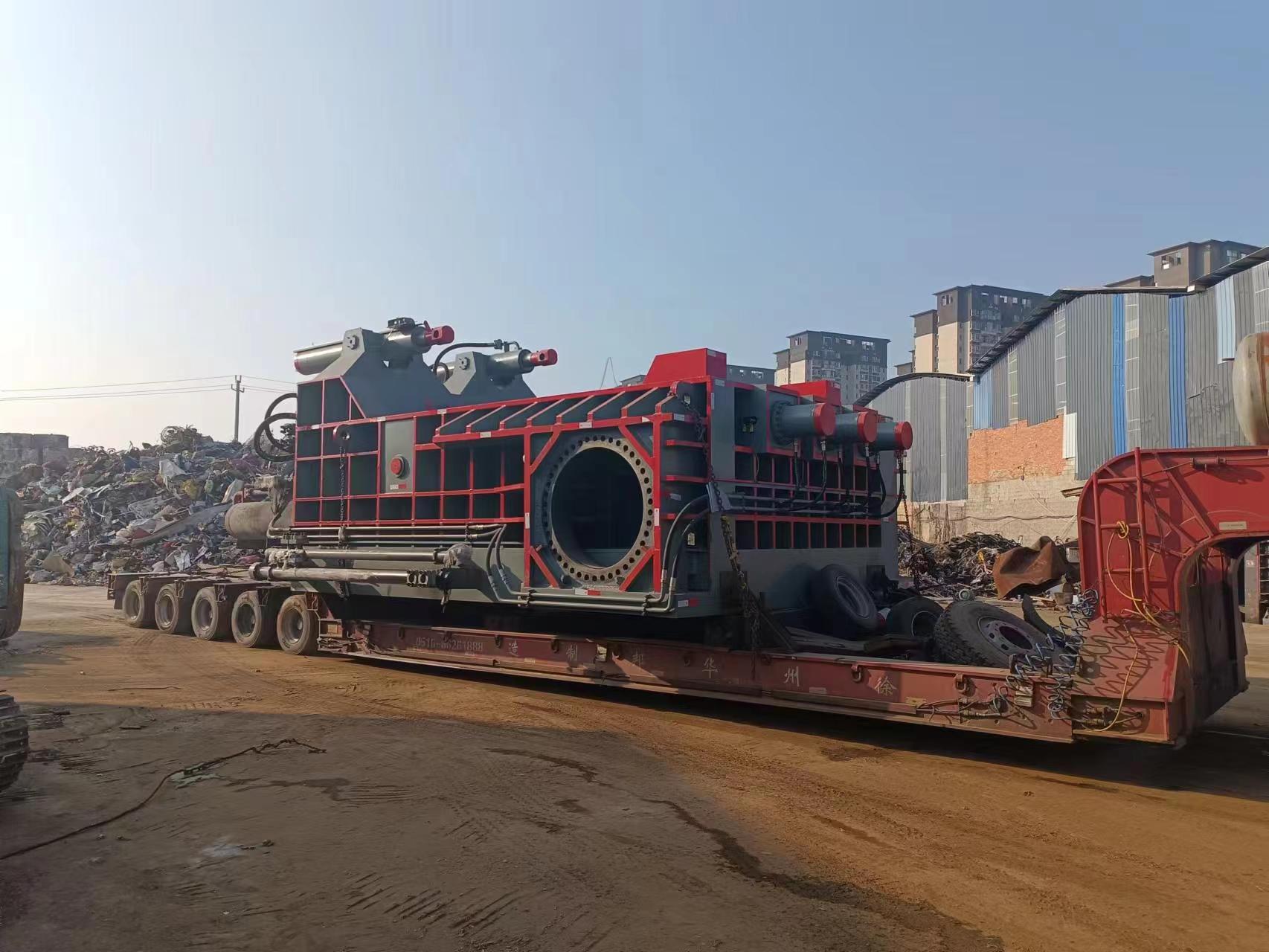 YS81 Double Cylinders Heavty Duty Metal Baler For Recycling Iron Paring Steel Shavings