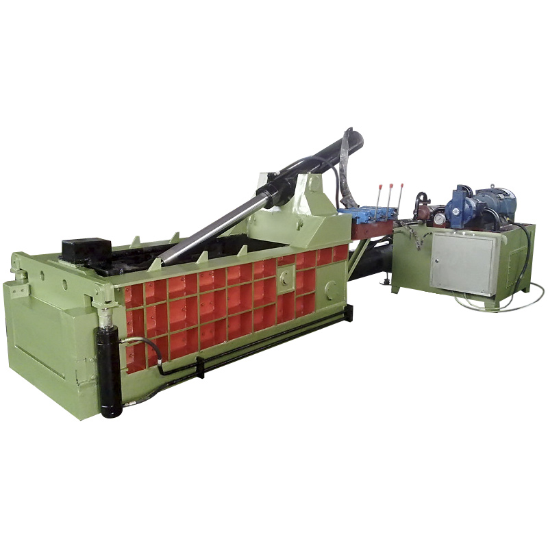 Stainless steel scrap baler